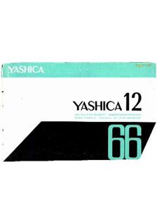 Yashica Yashicamat 12 manual. Camera Instructions.